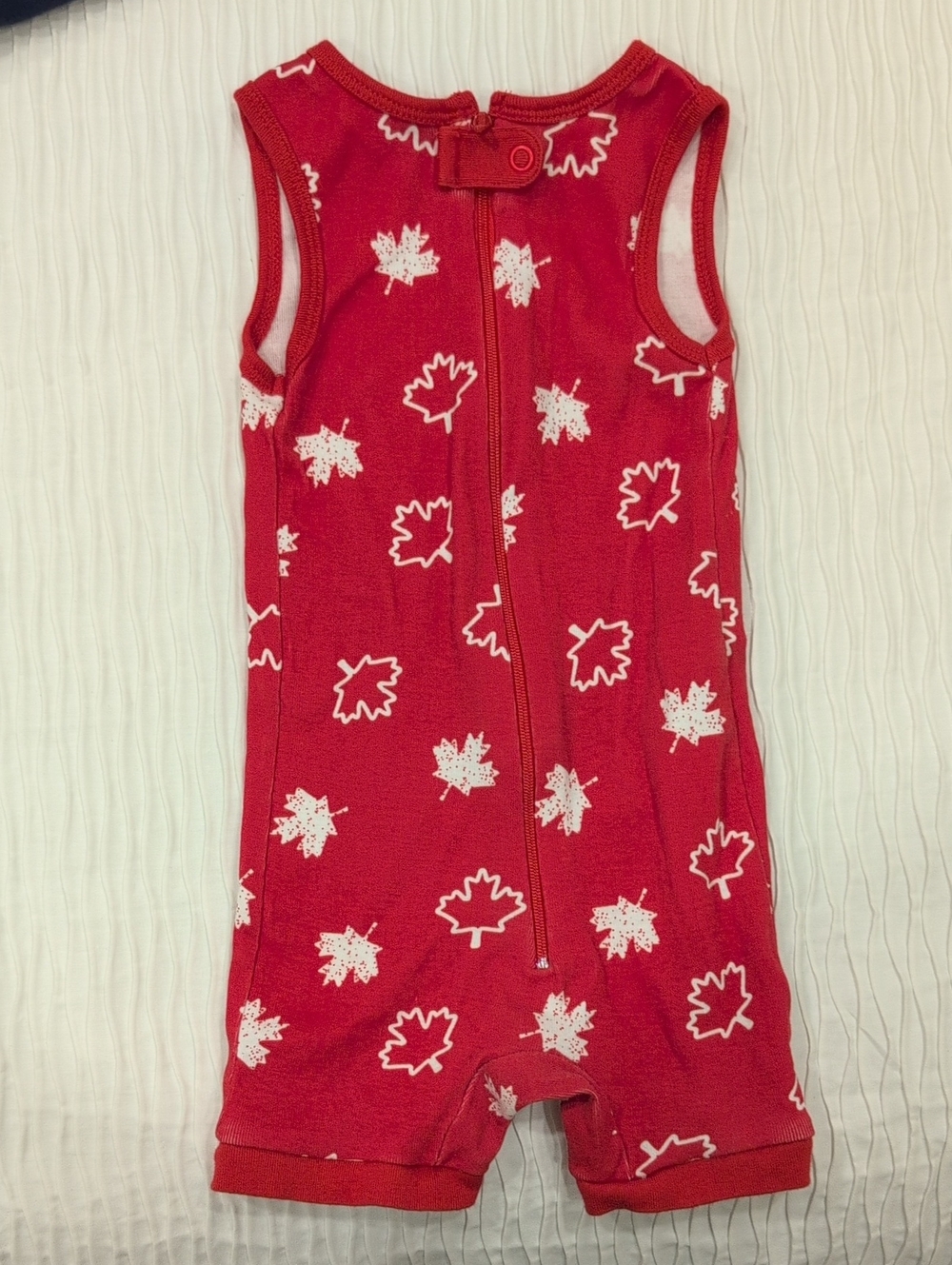 Joe Fresh Red and White Baby One-Piece
